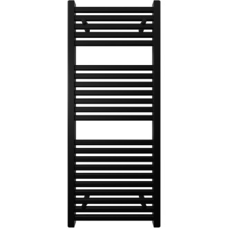CERANO - Kúpeľňový radiátor Donovan - bočné pripojenie - 369W - čierna matná - 1200x500 mm