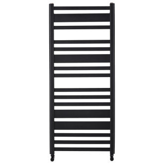 CERANO - Kúpeľňový radiátor Enrico - bočné pripojenie - 559W - čierna matná - 1210x550 mm