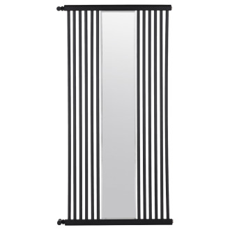 CERANO - Kúpeľňový radiátor Maximus - bočné pripojenie - 735W - čierna matná - 1510x740 mm