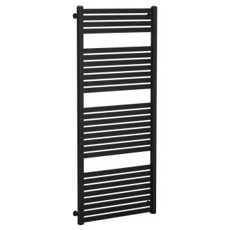 CERANO - Kúpeľňový radiátor Vincenzo - bočné pripojenie - 600W - čierna matná - 1330x600 mm
