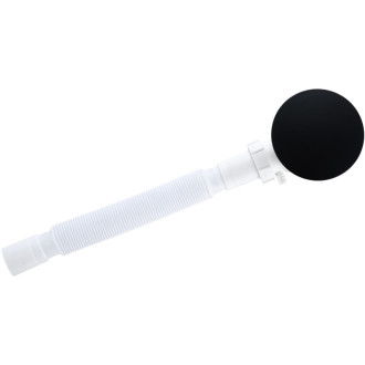 CERANO - Sifón k sprchovej vaničke 90mm - čierna - DN40 flexi