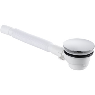 CERANO - Sifón k sprchovej vaničke 90mm - chróm - DN40 flexi