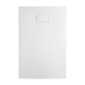CERANO - Sprchová vanička obdĺžniková Gusto - SMC/minerálny kompozit - štruktúrovaná biela matná - 100x80 cm