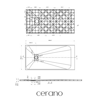 CERANO - Sprchová vanička obdĺžniková Gusto - SMC/minerálny kompozit - štruktúrovaná čierna matná - 160x80 cm