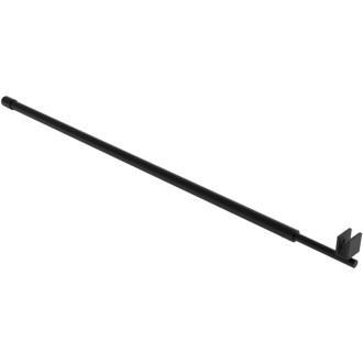 CERANO - Sprchová vzpera guľatá, teleskopická Onyx - čierna matná - 77-140 cm