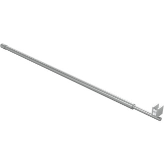 CERANO - Sprchová vzpera guľatá, teleskopická Onyx - chróm - 77-140 cm