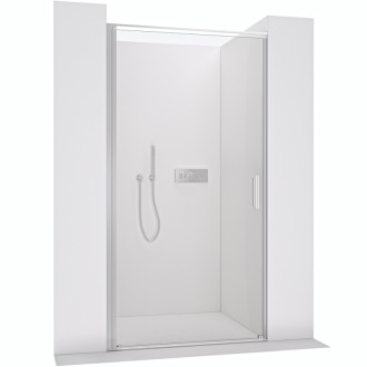 CERANO - Sprchové otočné dvere Porte L/P - 8 mm - chróm, transparentné sklo - 100x195 cm