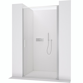CERANO - Sprchové otočné dvere Porte L/P - 8 mm - chróm, transparentné sklo - 100x195 cm