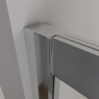 CERANO - Sprchové posuvné dvere Varone POINT Ľ/P - 6 mm - chróm, transparentné sklo - 130x195 cm