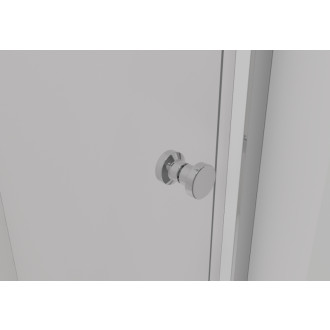 CERANO - Sprchové posuvné dvere Varone POINT Ľ/P - 6 mm - chróm, transparentné sklo - 130x195 cm