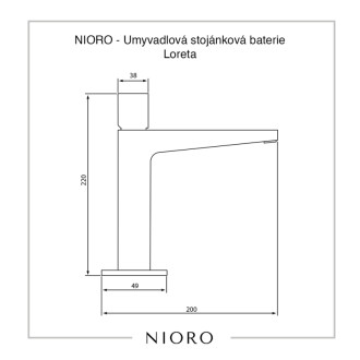 CERANO - Umývadlová stojanková batéria Loreta - nízka - chróm
