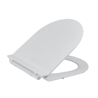 CERANO - WC sedátko so spomaľovacím mechanizmom Sedile - slim/UF - biela lesklá - 36,4x4,9x42,7 cm