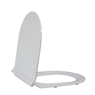 CERANO - WC sedátko so spomaľovacím mechanizmom Sedile - slim/UF - biela lesklá - 36,4x4,9x42,7 cm