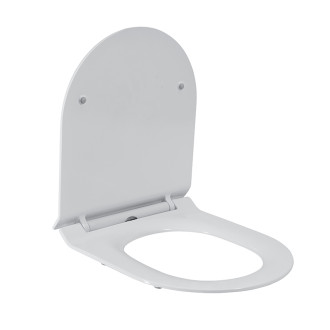 CERANO - WC sedátko so spomaľovacím mechanizmom Sedile - slim/UF - biela lesklá - 36,4x4,9x42,7 cm