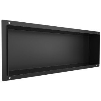 CERANO - Zápustná polička / nika do obkladu - čierna matná - 60x20x10 cm