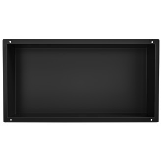 CERANO - Zápustná polička/nika do obkladu - čierna matná - 60x30x10 cm
