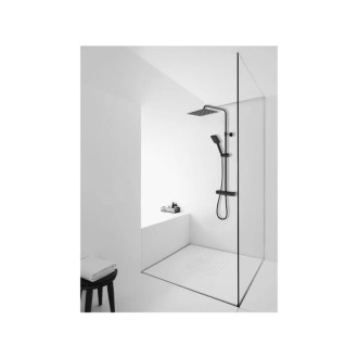 NIORO - Nástenný sprchovací set Tores - čierna matná - 114 cm