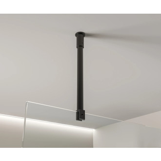 CERANO - Sprchová vzpera Onyx - guľatá - vertikálna do stropu - 40 cm - čierna matná