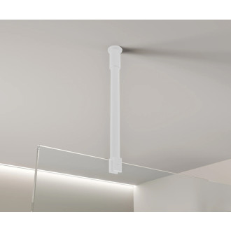 CERANO - Sprchová vzpera Onyx - guľatá - vertikálna do stropu - 40 cm - biela