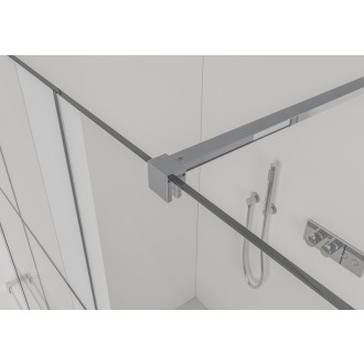 CERANO - Sprchová vzpera Onyx - plochá - chróm - 150 cm
