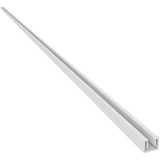 CERANO - Stenový zápustný profil pre sprchové zásteny Walk-in - 8 mm - biela - 200 cm