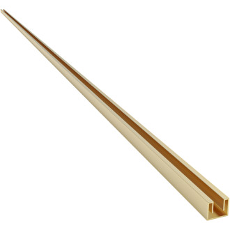 CERANO - Stenový zápustný profil pre sprchové zásteny Walk-in - 8 mm - zlatá - 200 cm