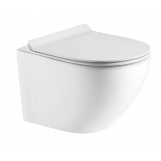 ARCO závesné wc rimless + SLIM sedátko soft-close, oválne OLKLT046E