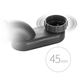 CERANO - Sifón vaňovej výpuste 6/4" - DN40/50 flexi