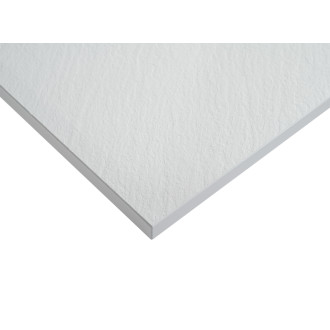 CERANO - Sprchová vanička štvorcová Pablo - SMC/minerálny kompozit - štruktúrovaná biela matná - 70x70 cm