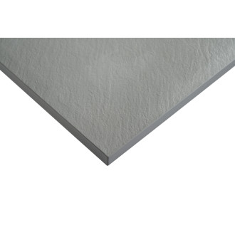 CERANO - Sprchová vanička štvorcová Pablo - SMC/minerálny kompozit - štruktúrovaná šedá - 70x70 cm