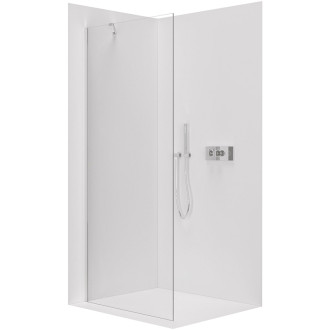 CERANO - Sprchová zástena Walk-in Onyx YL/P - 8 mm - chróm, transparentné sklo - 80x200 cm