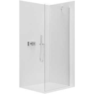 CERANO - Sprchová zástena Walk-in Onyx YL/P - 8 mm - chróm, transparentné sklo - 80x200 cm