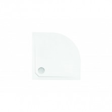 ASCO, vanička z mramoru, štvrťkruh, 80x80x3, 5 cm, R550, biela farba, bez nožičiek VANKASCO80