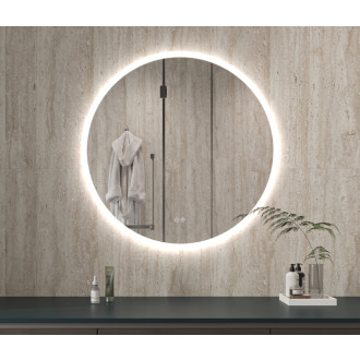 CERANO - Kúpeľňové LED zrkadlo Aureo - Ø 60 cm