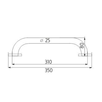 NIMCO BM 7035C-26 madlo 25x300 nerez