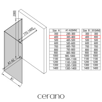 CERANO - Sprchová zástena Walk-in Onyx Corner Round Ľ/P - 8 mm - guľatá vzpera - chróm, mliečne sklo - 40x40x200 cm