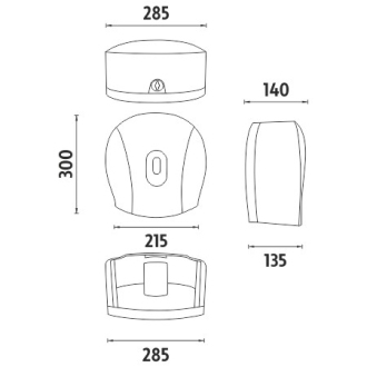 Nimco HP 9555J-04 Zásobník na toaletný papier