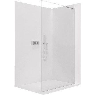 CERANO - Sprchová zástena Walk-in Onyx L-pravá vzpera - 10 mm - chróm, transparentné sklo - 110x200 cm