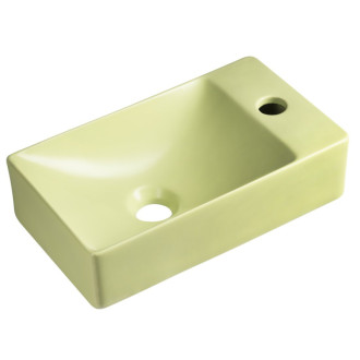 MARGITHA keramické umývadlo 38x22cm, otvor pre batériu vpravo, pistáciová MGT38223