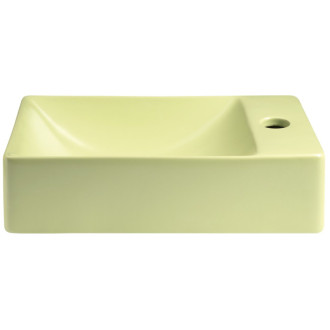 MARGITHA keramické umývadlo 38x22cm, otvor pre batériu vpravo, pistáciová MGT38223