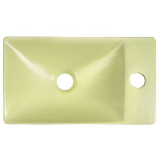 MARGITHA keramické umývadlo 38x22cm, otvor pre batériu vpravo, pistáciová MGT38223