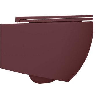 INFINITY závesná WC misa, Rimless, 36,5x53cm, maroon red 10NF02004-2R