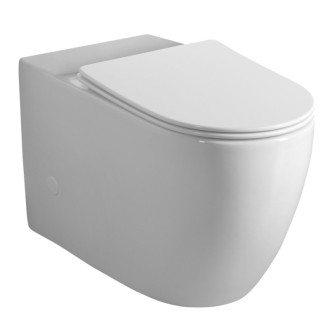 INFINITY WC kombi misa, Rimless, 63x37 cm, spodný/zadný odpad, biela PC105-111