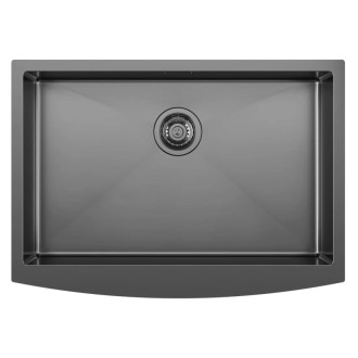 ZENITH nerezový drez 70x50cm, gun metal ZN7050B