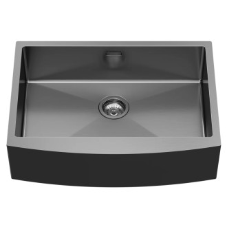 ZENITH nerezový drez 70x50cm, gun metal ZN7050B