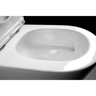 AVIS WC kombi misa, Vortex Rimless, 66x36 cm, spodný/zadný odpad, biela PC106-111