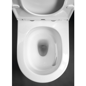 AVIS WC kombi misa, Vortex Rimless, 66x36 cm, spodný/zadný odpad, biela PC106-111