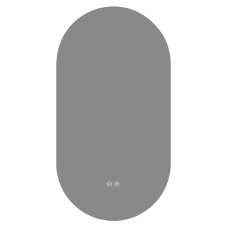 CERANO - Kúpeľňové LED zrkadlo Luno - 40x60 cm