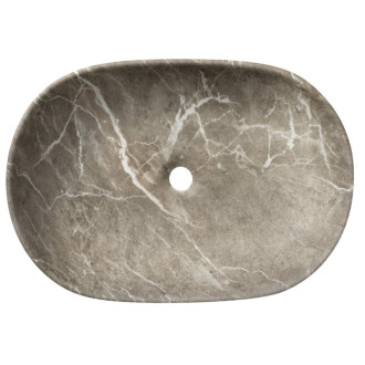 CALEO keramické umývadlo na dosku, 60x42cm, breccia mramor CA590BM