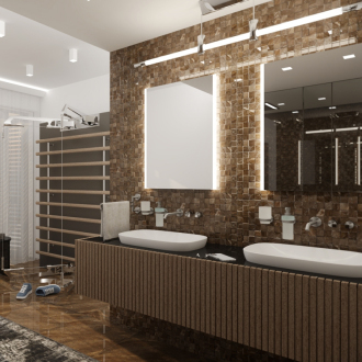 Nimco Séria 11000 ZP 11000 LED zrkadlo 400x600 rám hliníkový